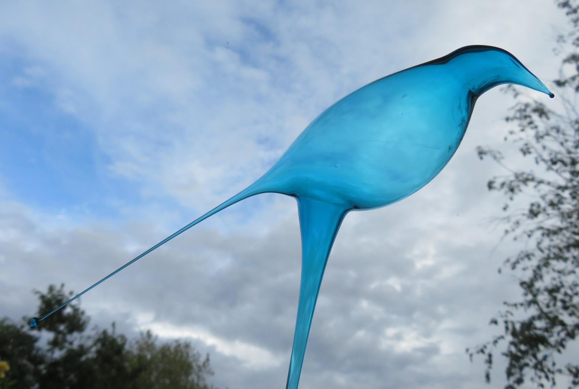 sturen rammelaar bedreiging Glazen vogel blauw - glazen vogels - G en G handgemaakt